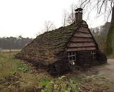 Sod Houses were common among the rural poor in pre-war Holland. This picture is from Drenthe, Holland 1936 before WWII