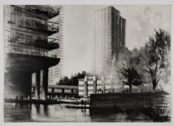 The Barbican by artist Nora Glover from the RIBA Collection