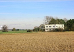 The Control Tower, Little Walden Airfield, Hadstock, Essex. A Grade II Listed conversin of a wartime airfield.