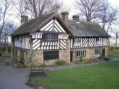 The Bishops' House, Sheffield is a half-timbered Tudor house. It was built c1500 and is one of the three surviving timber-framed houses in the city. It was said to have been built for two brothers, John and Geoffrey Blythe, both of whom became Bishops. There is, however, no evidence that they ever lived in this house.