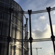 New flats built into 'The Triplets' at Kings Cross, London (with thanks to @GasometerGal for the photo)