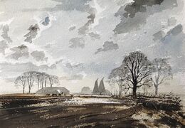 ‘OastHouses, Kent (after Rowland Hilder)’ by Alan Reed.