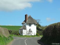 The Grade II listed ‘Round House’, Stanton Drew, Bath. Built around 1793 by the West Harptree Turnpike Trust and served as a toll house.