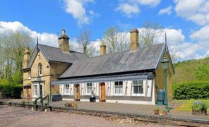 Coalport Station on the Severn Valley Line in Shropshire which opened in 1863 and closed a century later. The line and station, now a home, were built to serve the famous Coalport China Works of John Rose & Co