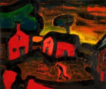 Red Farm by British painter Theodore Major (1908-99)