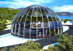 Eco-home built for Naomi Campbell on Isla Playa De Cleopatra in Turkey by architect Luis de Garrido.