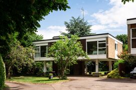 ‘Ducketts Mead II’ one of five modernist houses built in a group in the 1960s at Roydon, Essex