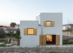 ’House’ at Afife, Portugal by Architect Guilherme Machado Vaz has shutters which can conceal the windows and transform it into an "abstract sculpture".