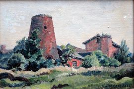 Cluddeley Mill, Wrockwardine, Shropshire by Harold Steggles.