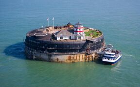 The Solent Seaforts built between Portsmouth and the Isle of Wight in the 19th century to repel attack from Napoleon III. They were nicknamed Palmerston’s Follies after Lord Palmerston, the prime minister who commissioned them.nCinverted by Mike Clare into two hotels and a home in the early 2000s.