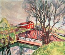 ’The Red House’ by Edvard Munch from 1935.