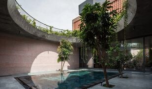 The Pink House, Long Xuyen City, Vietnam created by Vietnamese practice 23o5studio