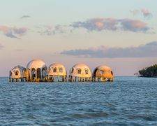 The Dome House of Marco Island, Cape Romano, Florida built in 1980 had the Island underneath it washed away by Hurricane Andrew and Irma leaving it unsafe and abandoned.