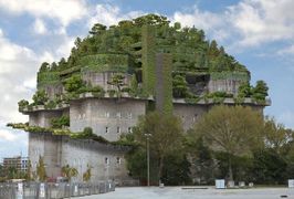 Hilldegarden, a converted bunker and air raid installation in Hamburg Germany