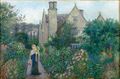 The Long Walk at Kelmscott Manor, Oxfordshire by Marie Spartali Stillman c. 1904 (Private Collection).