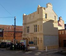 Castle House, Bridgewater 1851 - not strictly art but one of the earliest surviving examples of the use of Victorian prefabricated concrete and constructional post-tensioning.