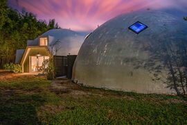 The Dome House in St Petersburg, Florida. Built in 1982 as a model home for an eventually abandoned housing development.