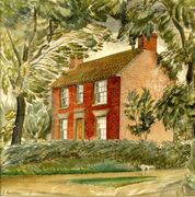 ‘Red Cottage Essex', Eric Ravilious, 1927