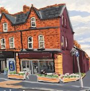 'Sinnamon Coffee' by Belfast artist Brian John Spencer