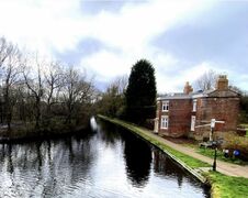 "Toll House Turn" restored toll house near Kings Norton on Worcester to Birmingham Canal