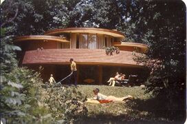 ‘The Mayes house’, Glen Ellyn, Illinois by architectDon Erickson – 1954/56. Sadly now destroyed.